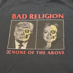 Black vintage T-Shirt Bad Religion concert shirt 2016 grunge punk trump bad